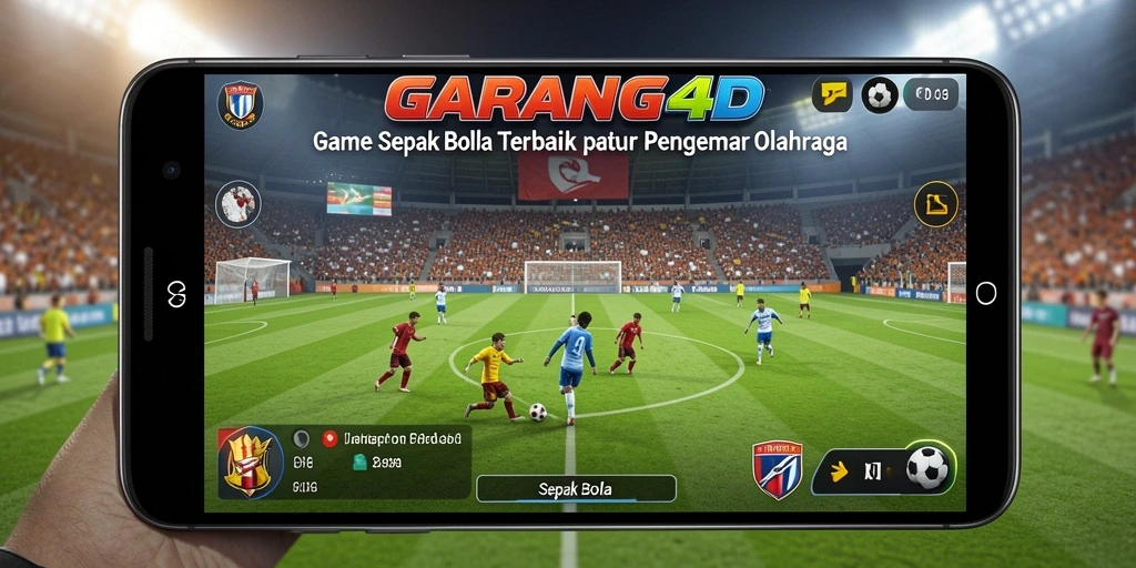 Tampilan antarmuka permainan Sepak Bola GARANG4D yang menarik dan interaktif.