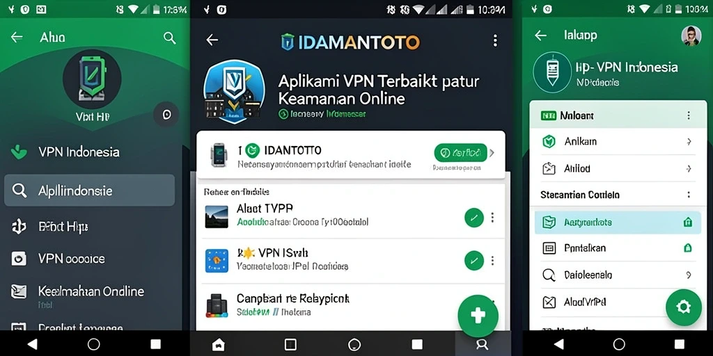 Tampilan antarmuka aplikasi IDAMANTOTO yang user-friendly dan fungsional.