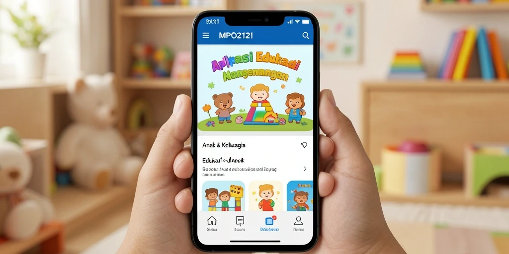 Tampilan antarmuka MPO2121 yang edukatif dan ramah anak.